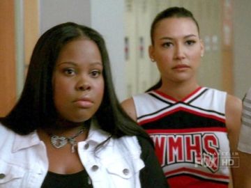 Amber Riley y Naya Rivera en 'Glee'