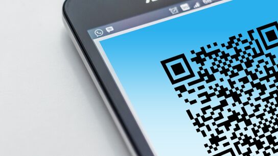 Imagen de un c&oacute;digo QR