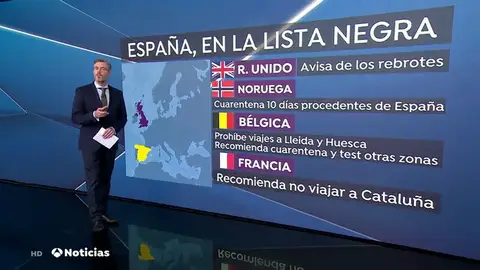 Bélgica prohíbe viajar a Lleida y Huesca y aconseja no ir a seis comunidades españolas Bélgica prohíbe viajar a Lleida y Huesca y aconseja no ir a seis comunidades españolas