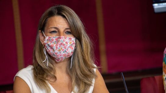 Imagen de Yolanda D&iacute;az este viernes en Toledo