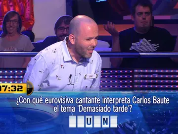 El fallo garrafal de Javi con una canción de Carlos Baute El fallo garrafal de Javi con una canción de Carlos Baute