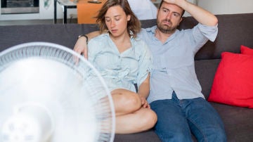 Pareja con calor