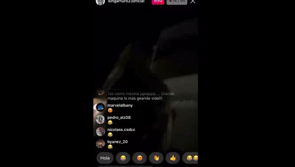 El Instagram Live de Arturo Vidal a altas horas de la madrugada en presunto estado de embriaguez