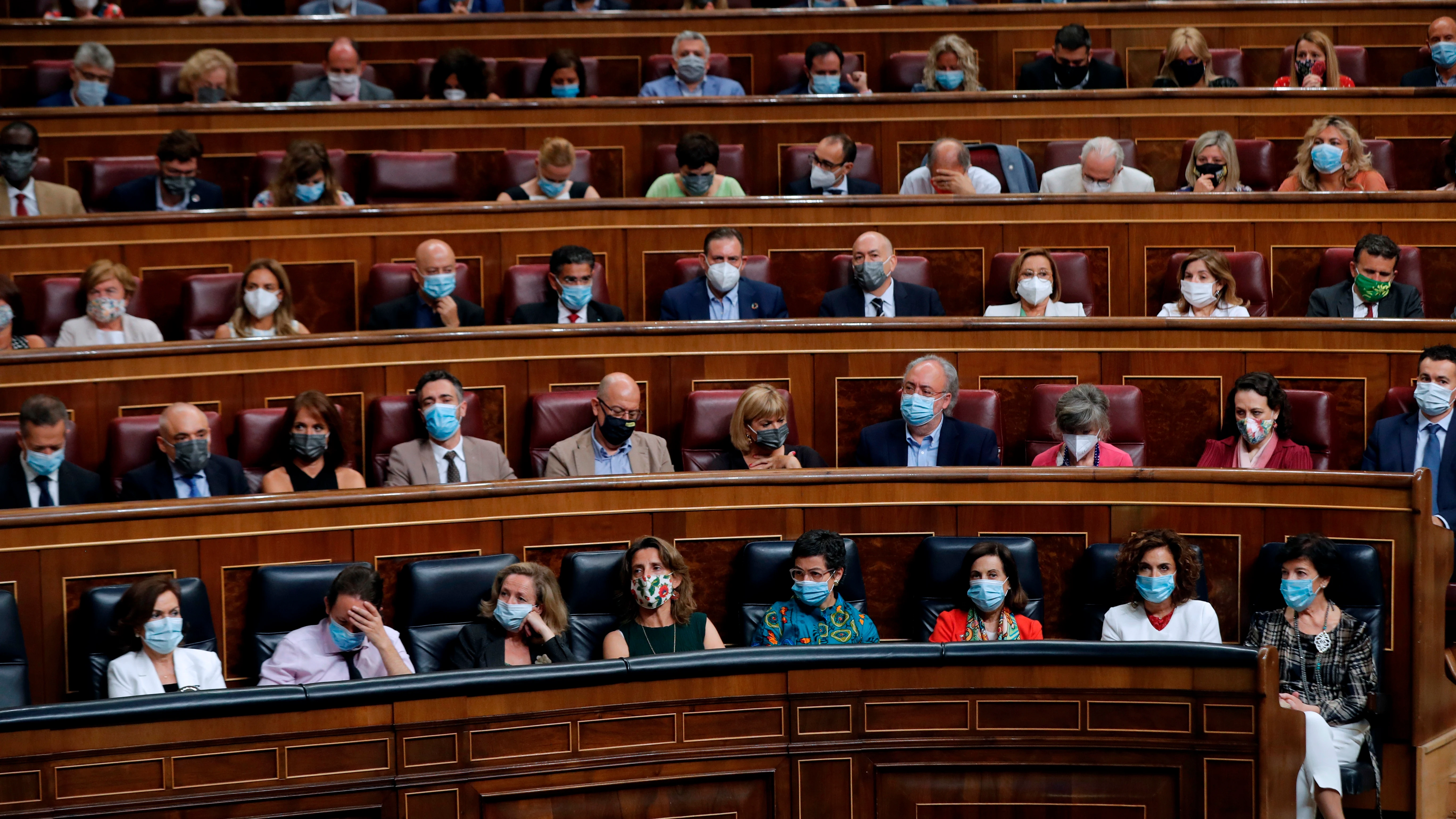 La bancada socialista asiste al pleno del Congreso La bancada socialista asiste al pleno del Congreso