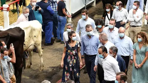 Los Reyes en el Mercado Nacional de Ganados de Torrelavega Visita de Felipe y Letizia a Cantabria