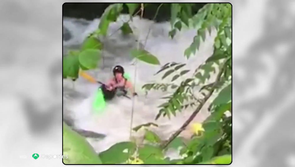 Los agónicos siete minutos del kayakista Ben Giersch atrapado en una remolino de agua