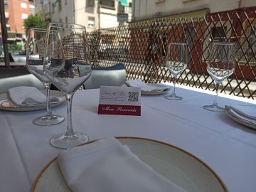 Mesa de terraza en el Racó del Plá