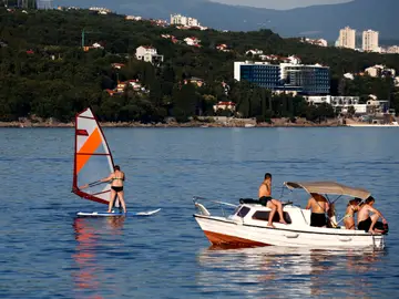 Turistas en Croacia Turistas en Croacia