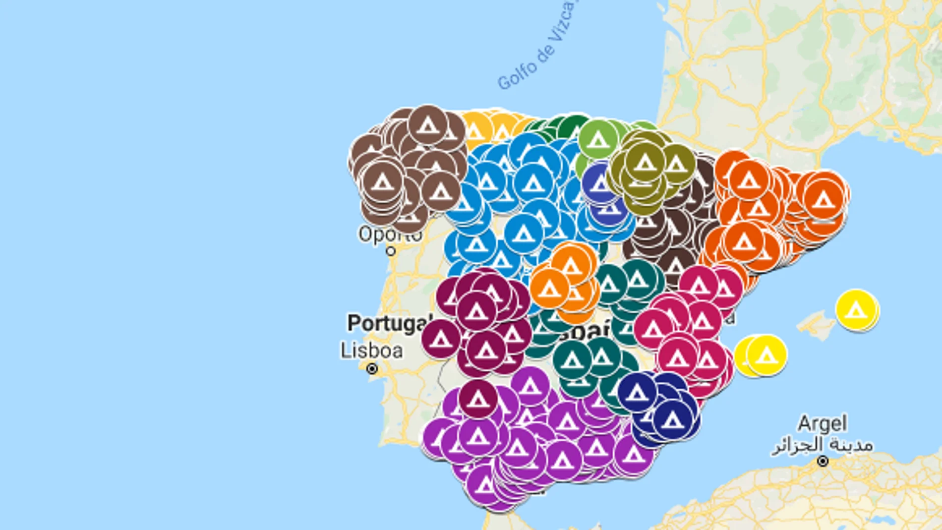 Mapa camping Mapa camping