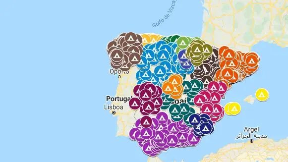 Mapa camping