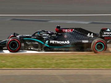 Lewis Hamilton, durante la clasificación del GP de Gran Bretaña