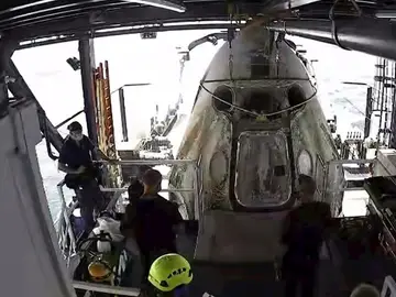 Aterrizaje de la nave del Space x Aterrizaje de la nave del Space x