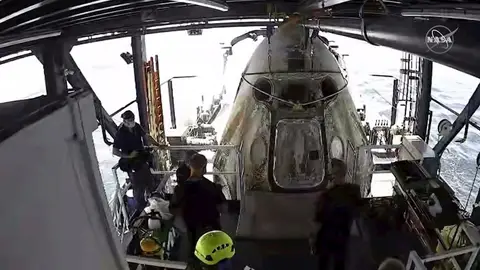 Aterrizaje de la nave del Space x Aterrizaje de la nave del Space x