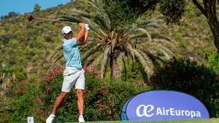 Rafa Nadal, durante el Campeonato de Baleares de golf Rafa Nadal, durante el Campeonato de Baleares de golf