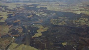Controlado el incendio de El Casar, que ha arrasado más de mil hectáreas entre Madrid y Guadalajara