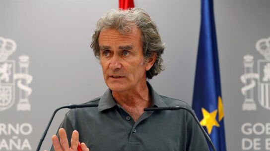Fernando Sim&oacute;n durante la rueda de prensa este lunes en Madrid.