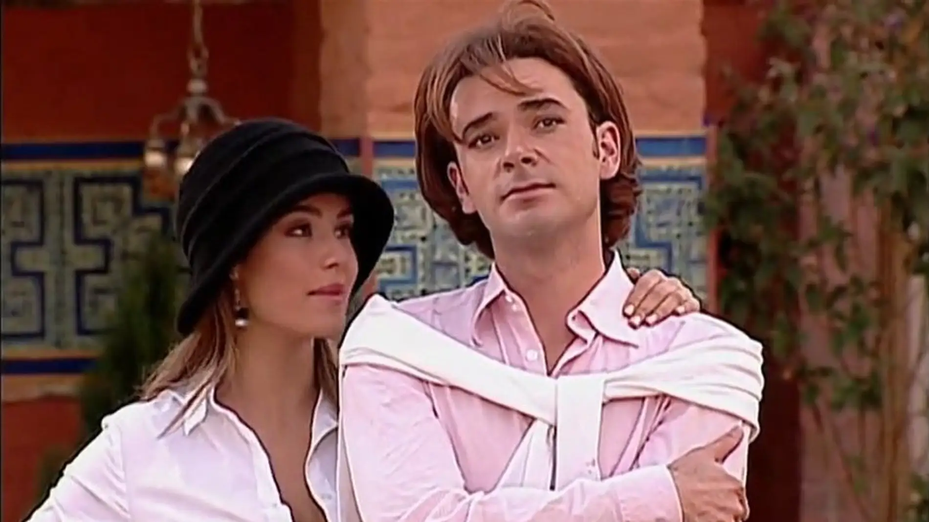Sebastián Boscán y Ana Lucía Domínguez como Leandro y Ruth en 'Pasión de Gavilanes'
