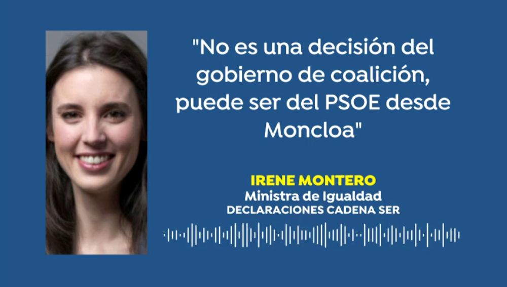 Irene Montero dice que Podemos no conocía la decisión del rey Juan Carlos: "Puede ser que haya sido el PSOE desde Moncloa"