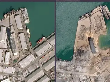 Investigan el origen de las explosiones en Beirut Investigan el origen de las explosiones en Beirut