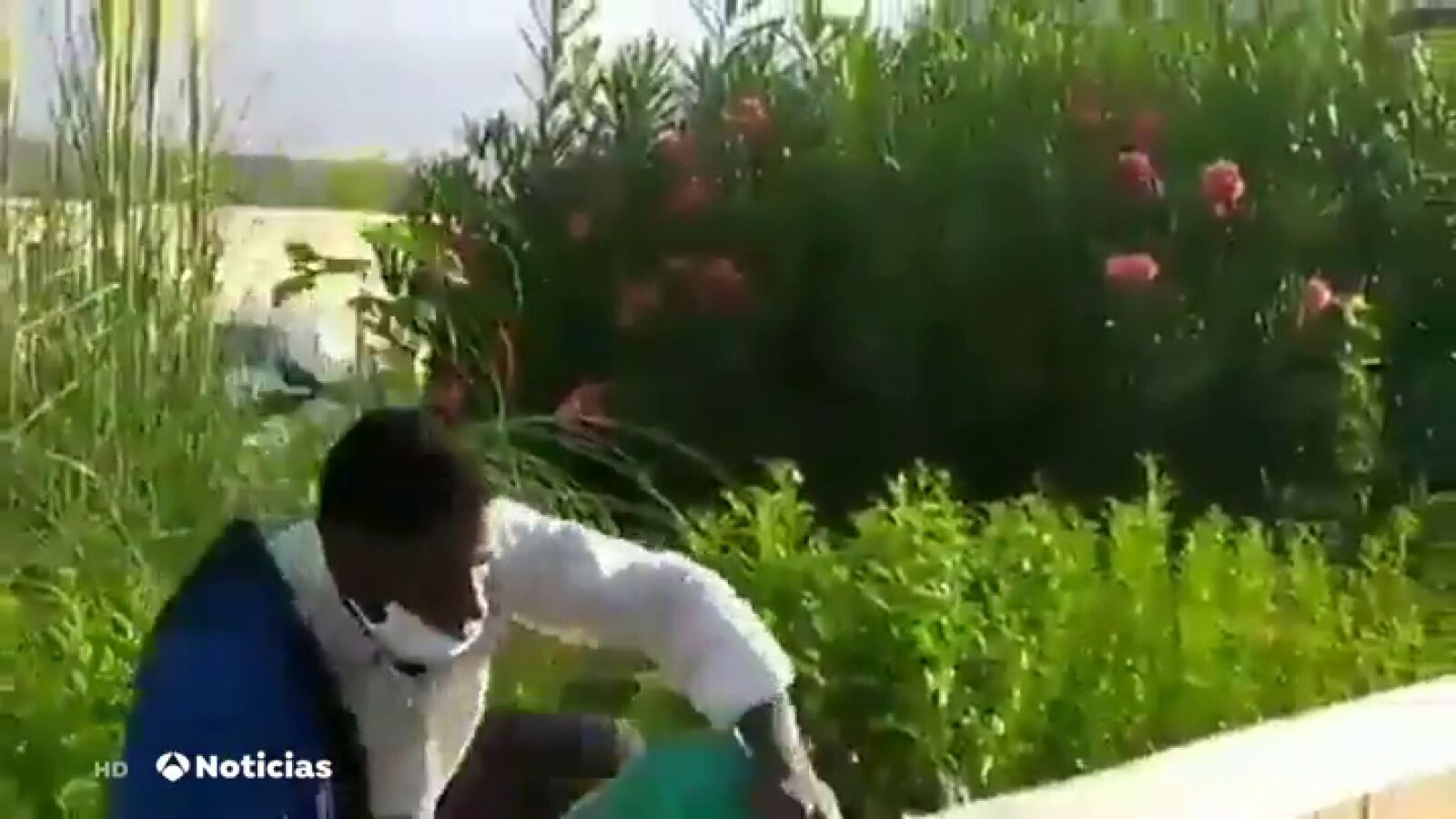 Enfrentamientos entre la policía e inmigrantes en cuarentena por coronavirus que se han fugado en Albacete