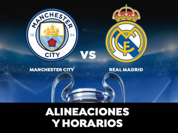 Manchester City - Real Madrid: Alineación del Real Madrid y dónde ver el partido de hoy de Champions League en directo