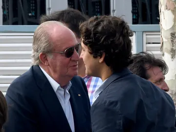 El rey Juan Carlos y su nieto Froilán El rey Juan Carlos y su nieto Froilán