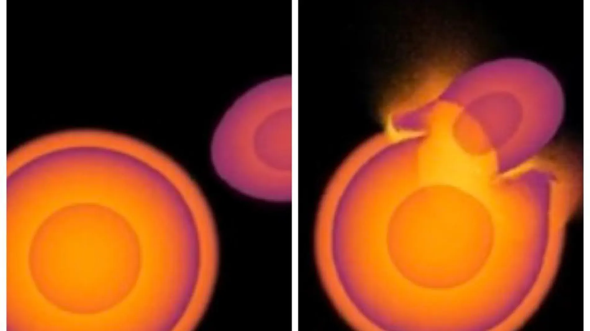 Simulan el impacto de un planeta contra la Tierra Simulan el impacto de un planeta contra la Tierra