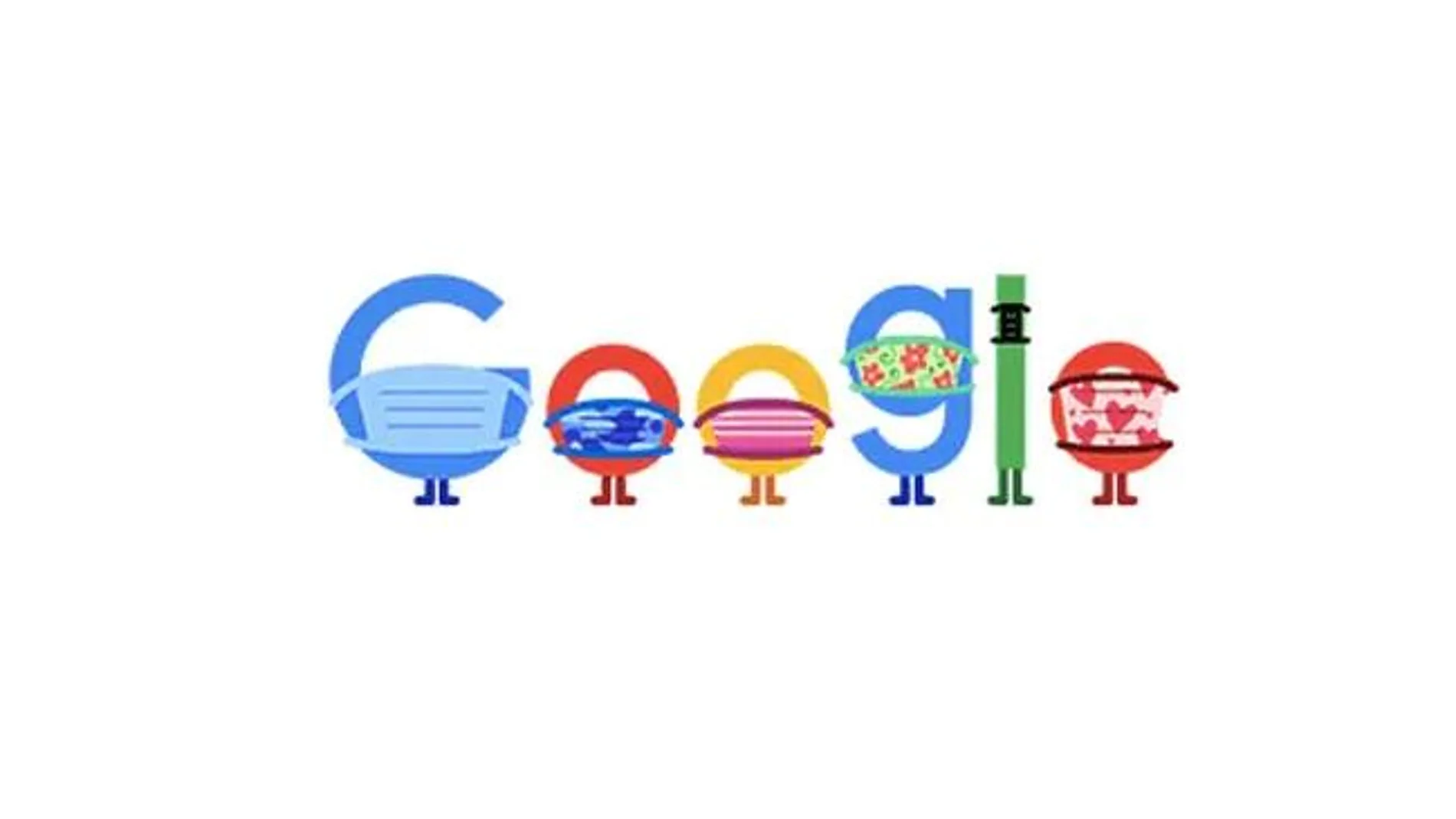 Google de doodle que anima a usar la mascarilla Google de doodle que anima a usar la mascarilla