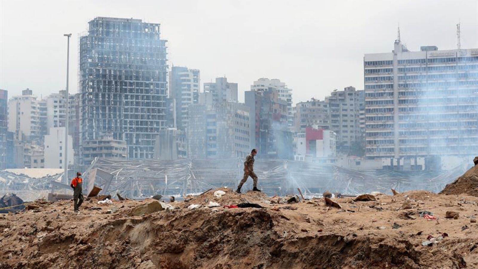 Rabia en las calles de Beirut por la violenta explosión: 