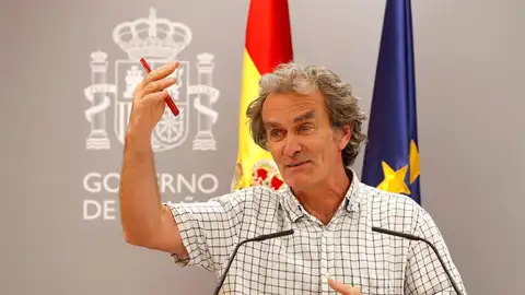 Fernando Simón, sobre los rebrotes de coronavirus: "Ningún hospital está en riesgo de colapso, para nada" Fernando Simón, sobre los rebrotes de coronavirus: "Ningún hospital está en riesgo de colapso, para nada"