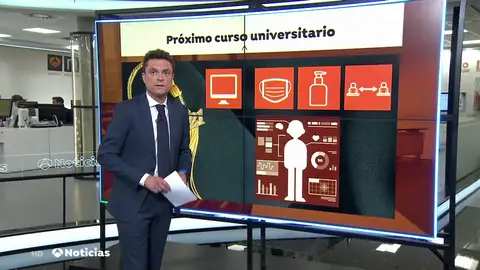 Así será la universidad del futuro por el coronavirus: clases online y estudiantes con gel, mascarilla y distancia Así será la universidad del futuro por el coronavirus: clases online y estudiantes con gel, mascarilla y distancia