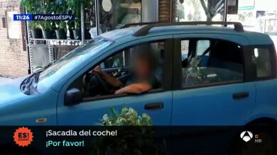 Le llaman la atención por no llevar mascarilla y destroza el vivero con su coche