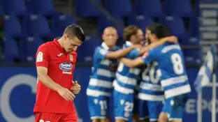 El Deportivo celebra ante el Fuenlabrada El Deportivo celebra ante el Fuenlabrada