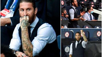Así vivió Sergio Ramos la eliminación del Real Madrid, un entrenador más en la grada del Etihad