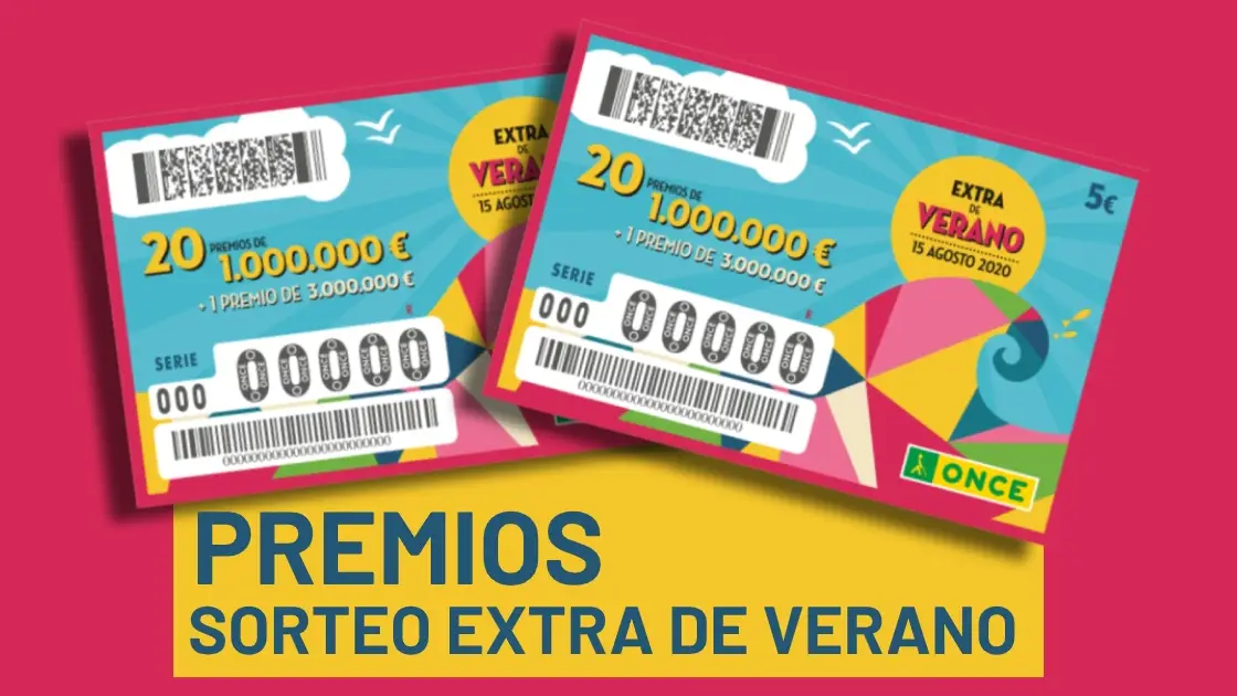 Premios del Sorteo Extra de Verano de la ONCE 2020 Sorteo Extra de Verano ONCE 2020