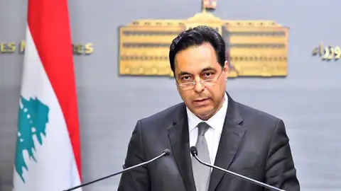 El primer ministro libanés, Hassan Diab El primer ministro libanés, Hassan Diab