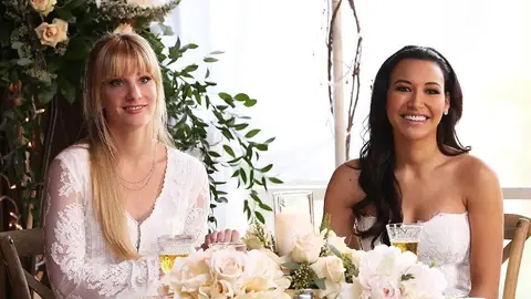 Heather Morris y Naya Rivera en 'Glee' Heather Morris y Naya Rivera en 'Glee'