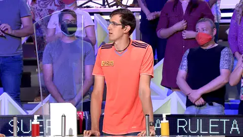 ¡Increíble!: Carlos resuelve el panel con bote de ‘La ruleta de la suerte’ en una única tirada ¡Increíble!: Carlos resuelve el panel con bote de ‘La ruleta de la suerte’ en una única tirada