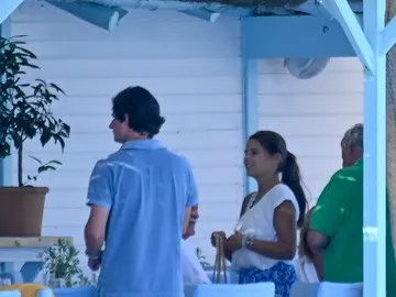 Cayetana Rivera, con su primo y su tío Cayetana Rivera, con su primo y su tío