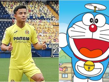 Cantar 'Doraemon' en japonés, la novatada de bienvenida del Villarreal a Kubo