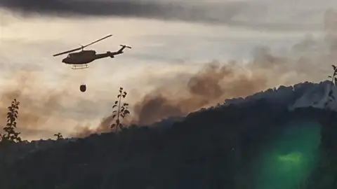 Imagenes del incendio en Mula Incendio Mula