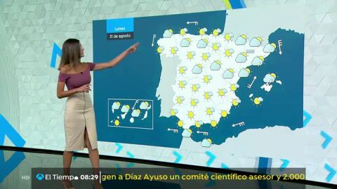 Este lunes cielos poco nubosos o despejados en la mayor parte del pa&iacute;s