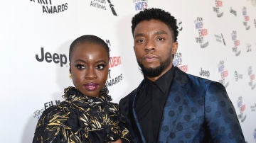 Danai Gurira y Chadwick Boseman, actores de 'Black Panther'