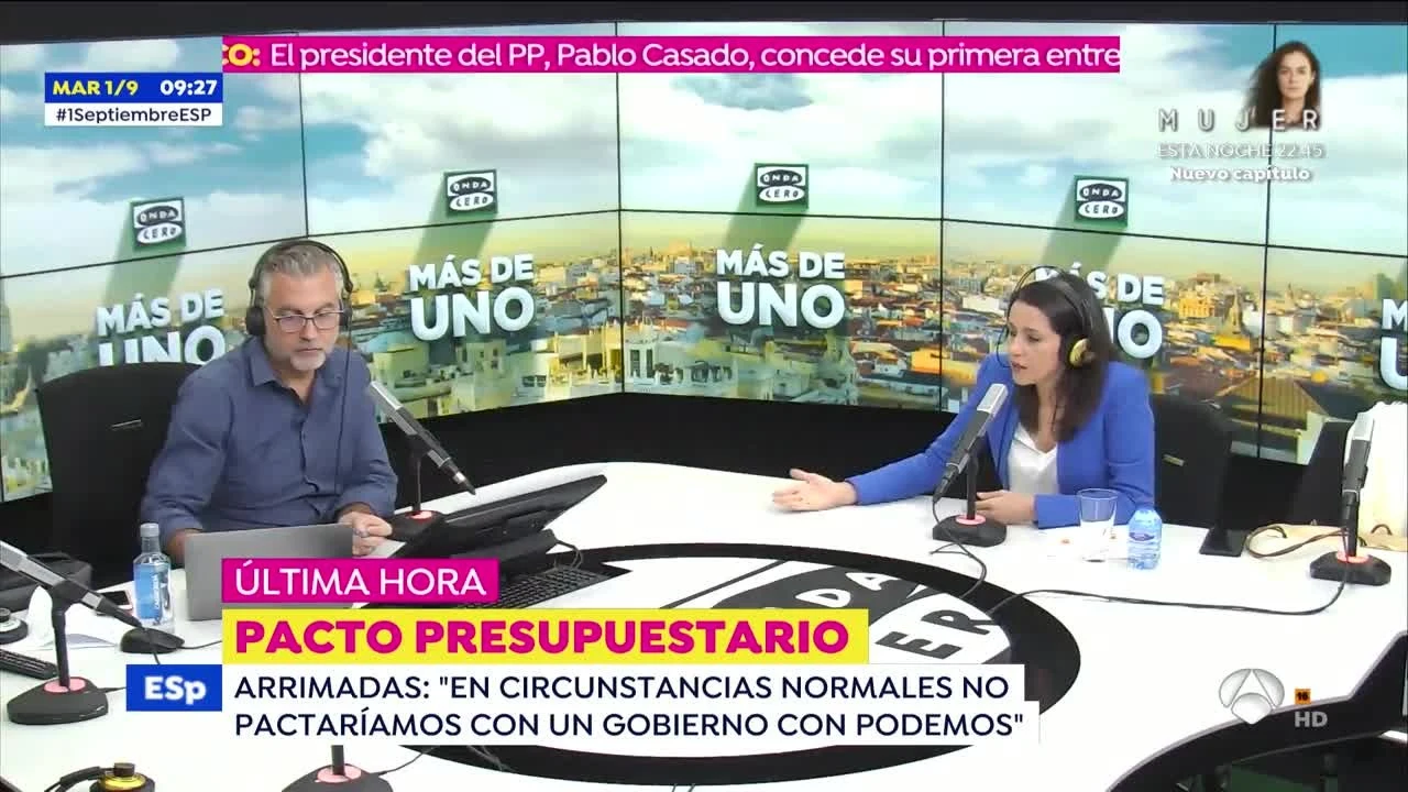 Entrevista a Inés Arrimadas en Onda Cero Entrevista a Inés Arrimadas en Onda Cero