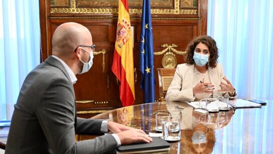 La ministra de Hacienda, Mar&iacute;a Jes&uacute;s Montero, y el secretario de Estado de Derechos Sociales, Nacho &Aacute;lvarez.