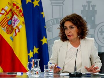 María Jesús Montero durante la rueda de prensa posterior al Consejo de Ministros