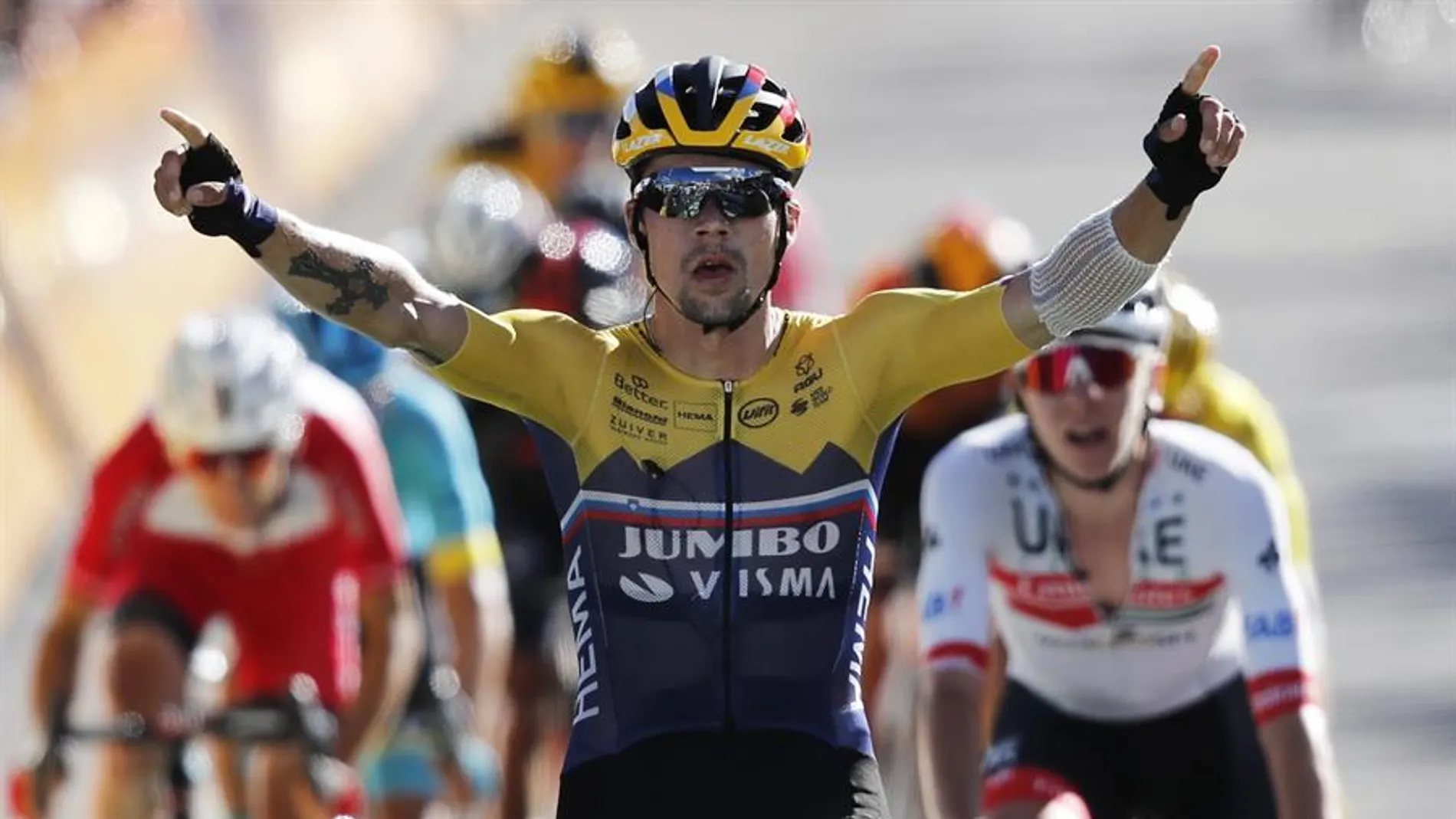 Primoz Roglic gana el primer final en alto del Tour de Francia Primoz Roglic gana el primer final en alto del Tour de Francia