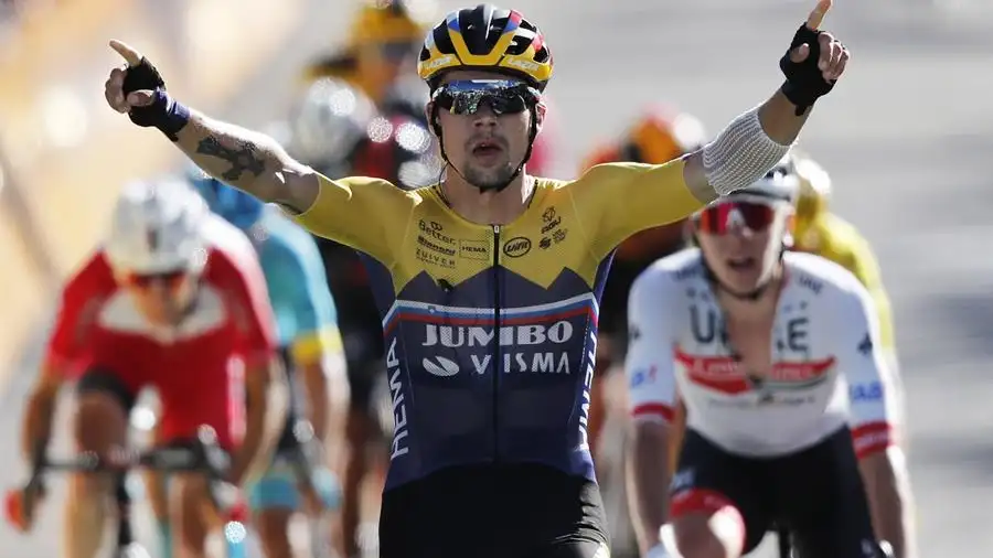 Primoz Roglic gana el primer final en alto del Tour de Francia Primoz Roglic gana el primer final en alto del Tour de Francia