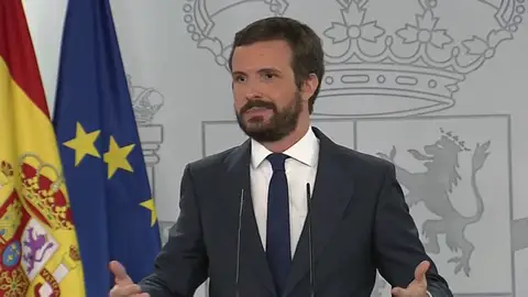 Pablo Casado, tras no llegarse a un acuerdo para los presupuestos: "No se ha hecho los deberes" Pablo Casado, tras no llegarse a un acuerdo para los presupuestos: "No se ha hecho los deberes"