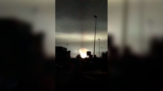 Incendio en And&uacute;jar por explosi&oacute;n 